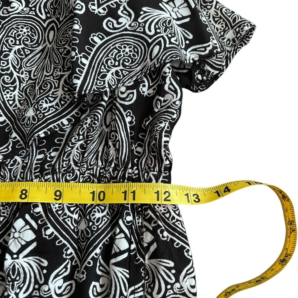 Angie Womens Sleeveless Jumpsuit Black Geometric Print - Picture 12 of 13